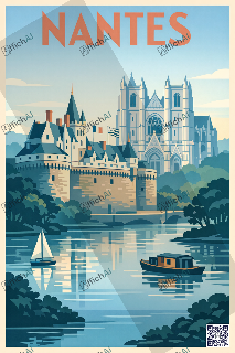 Custom poster of Nantes - AffichAI