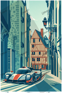 Custom poster of Le Mans - AffichAI