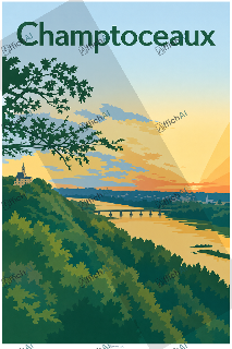 Custom poster of Champtoceaux - AffichAI