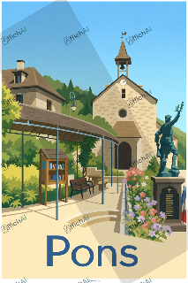 Custom poster of Saint-Hippolyte - AffichAI