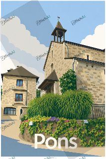 Custom poster of Saint-Hippolyte - AffichAI