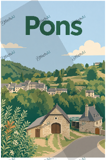 Custom poster of Saint-Hippolyte - AffichAI
