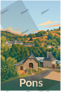 Custom poster of Saint-Hippolyte - AffichAI