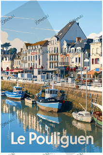 Custom poster of Le Pouliguen - AffichAI