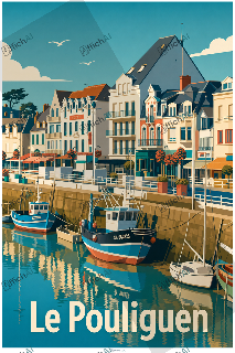 Custom poster of Le Pouliguen - AffichAI