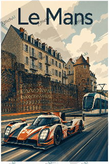 Custom poster of Le Mans - AffichAI