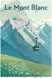 Custom poster of Chamonix - AffichAI