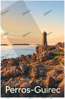 Custom poster of Perros-Guirec - AffichAI