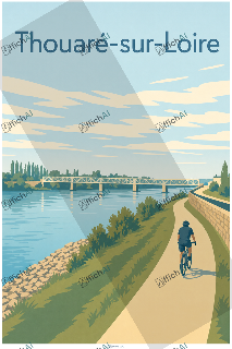 Custom poster of Thouar&eacute;-sur-Loire - AffichAI