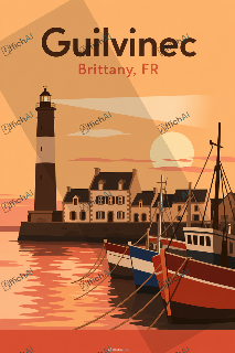 Custom poster of Guilvinec - AffichAI
