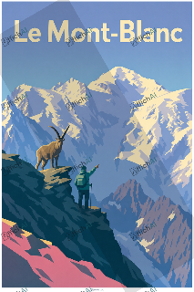 Custom poster of Haute-Savoie - AffichAI