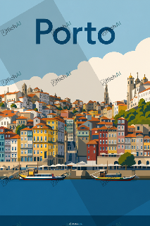 Custom poster of Porto - AffichAI