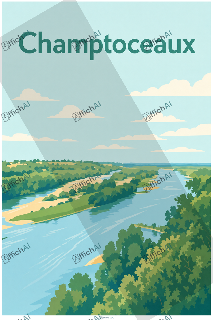 Custom poster of Champtoceaux - AffichAI