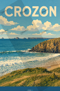 Custom poster of Crozon - AffichAI