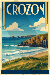 Custom poster of Crozon - AffichAI