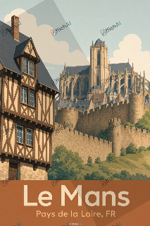 Custom poster of Le Mans - AffichAI