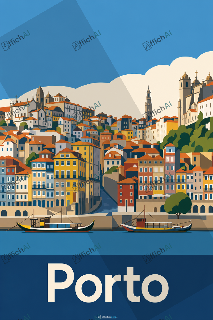 Custom poster of Porto - AffichAI