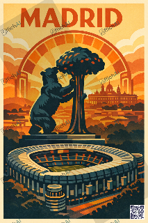Custom poster of Madrid - AffichAI