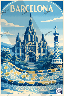 Custom poster of Barcelona - AffichAI
