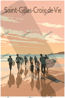 Custom poster of Saint-Gilles-Croix-de-Vie - AffichAI