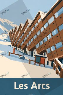 Custom poster of Bourg-Saint-Maurice - AffichAI