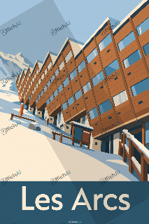 Custom poster of Bourg-Saint-Maurice - AffichAI