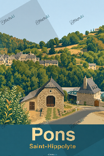 Custom poster of Saint-Hippolyte - AffichAI