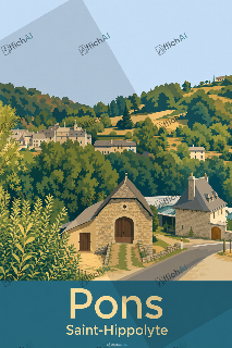 Custom poster of Saint-Hippolyte - AffichAI