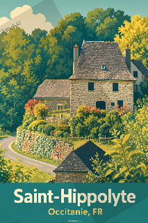 Custom poster of Saint-Hippolyte - AffichAI