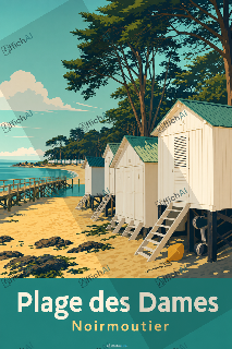 Custom poster of Noirmoutier-en-l'&Icirc;le - AffichAI