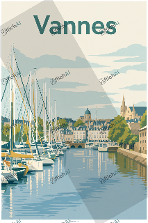 Custom poster of Vannes - AffichAI