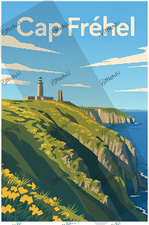 Affiche personnalis&eacute;e de Cap Fr&eacute;hel - AffichAI