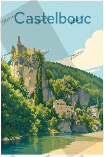 Affiche personnalis&eacute;e de Gorges du Tarn Causses - AffichAI