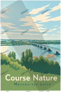 Affiche personnalis&eacute;e de Mauves-sur-Loire - AffichAI