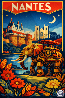 Custom poster of Nantes - AffichAI