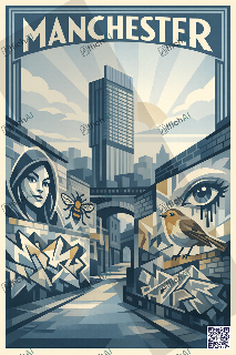 Custom poster of Manchester - AffichAI