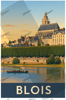 Custom poster of Blois - AffichAI