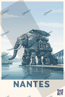 Custom poster of Nantes - AffichAI