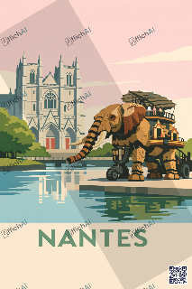 Custom poster of Nantes - AffichAI