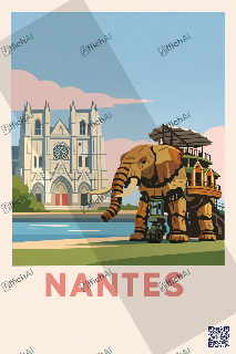 Custom poster of Nantes - AffichAI