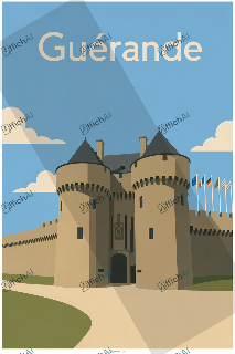 Affiche personnalis&eacute;e de Gu&eacute;rande - AffichAI