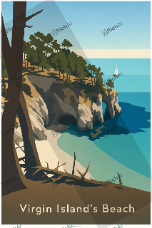 Affiche personnalis&eacute;e de Crozon - AffichAI