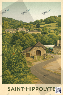 Custom poster of Saint-Hippolyte - AffichAI