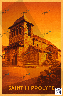 Custom poster of Saint-Hippolyte - AffichAI