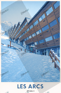 Custom poster of Bourg-Saint-Maurice - AffichAI