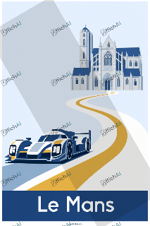 Custom poster of Le Mans - AffichAI