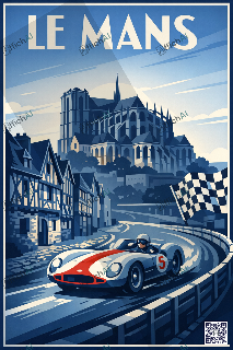 Custom poster of Le Mans - AffichAI