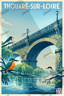 Custom poster of Thouar&eacute;-sur-Loire - AffichAI