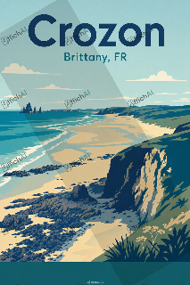Custom poster of Crozon - AffichAI