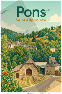 Custom poster of Saint-Hippolyte - AffichAI